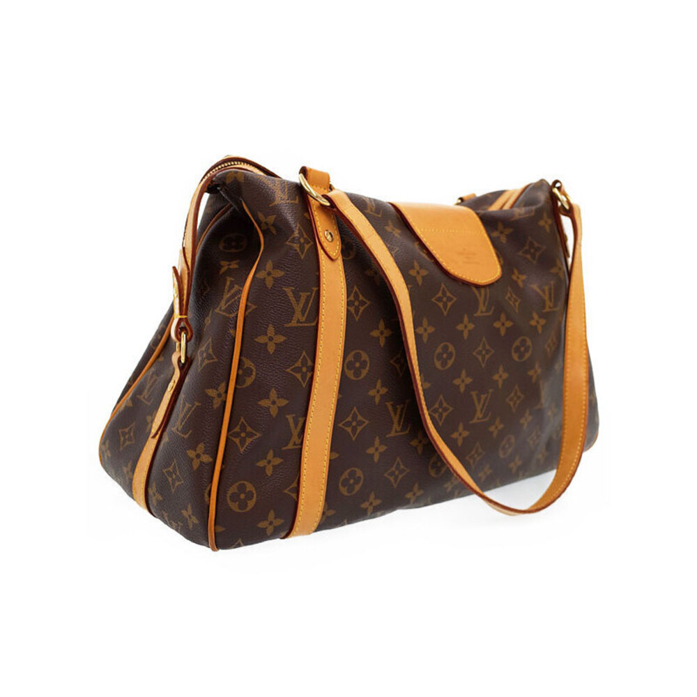 Louis Vuitton Leather Monogram Stresa Brown Bag Shoulder